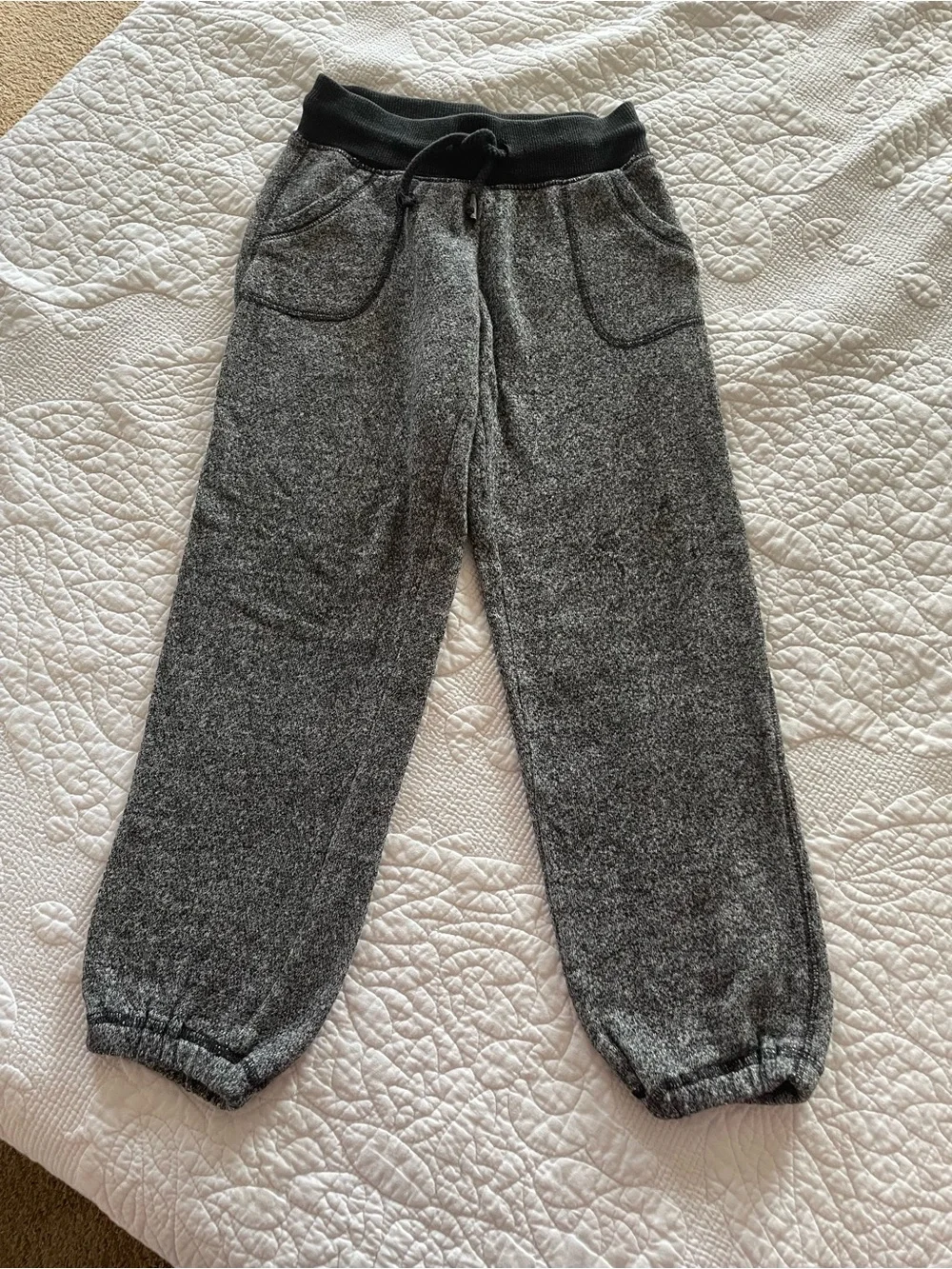Old Navy Gray Heather Joggers with Black Waistband - 0739